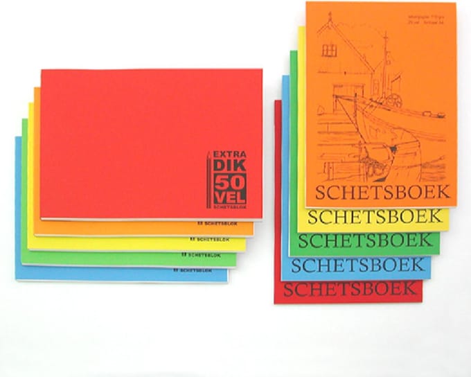 Schetsboek Extra Dik pak a 5 stuks