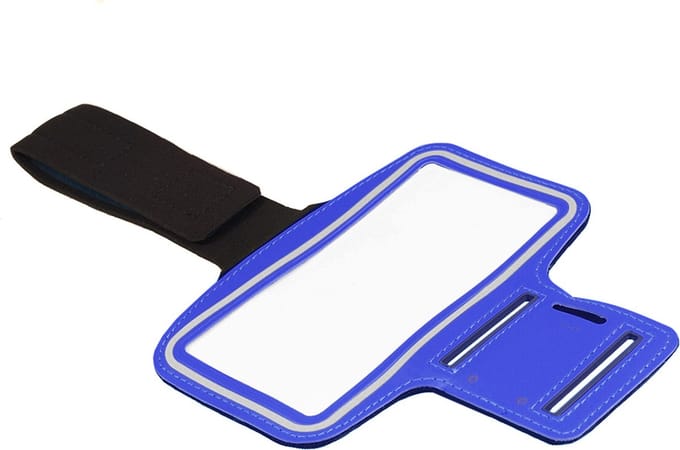 Maclean - hoes voor schoudertelefoon - Blauw 4,8"