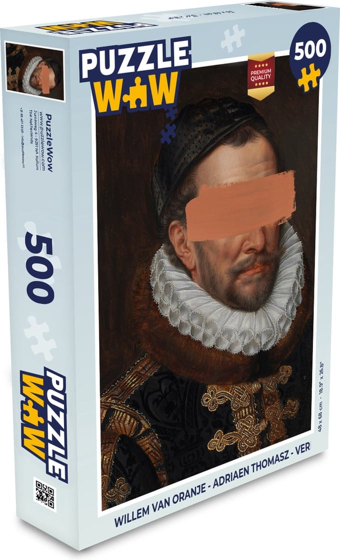 Puzzel Willem van Oranje - Adriaen Thomasz - Verf - Legpuzzel - Puzzel 500 stukjes