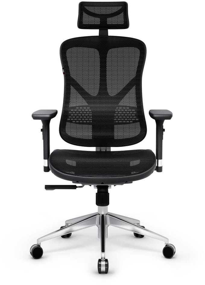 DIABLO CHAIRS - Bureaustoel V-BASIC - Ergonomische bureaustoel verstelbaar - Zwart
