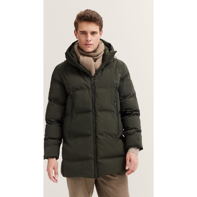 Bugatti Herren Gewatteerde parka, waterdicht, ademend en met capuchon