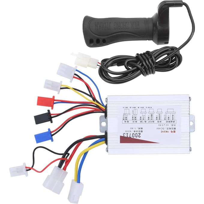 48V 800W Controller Verlengkabel Eén Handvat Set Elektrische Fiets Stuur black