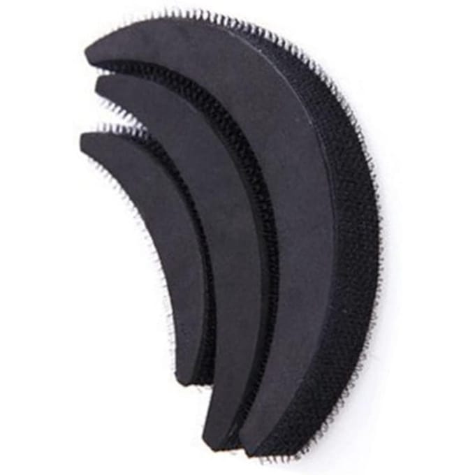3 stuks Vrouwen Volume Haarbasis DIY Bump Styling Clip Stick Bun Maker Insteek Tool black