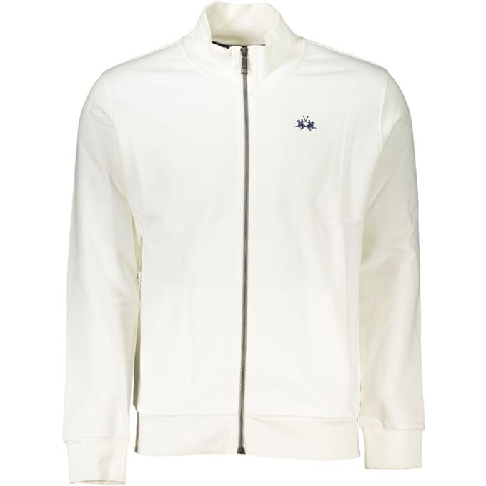 La Martina Bianco Katoenen Heren Sweatshirt