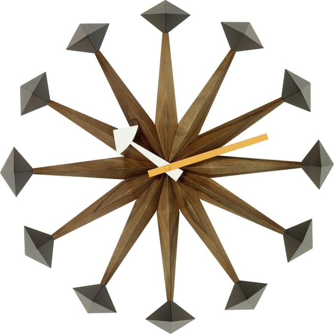 Vitra - Polygon wandklok - bruin