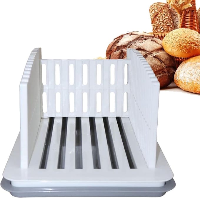 Broodsnijmachine - Broodsnijder - Bakken Thuis - Opvouwbaar Ontwerp - 34 cm - Wit