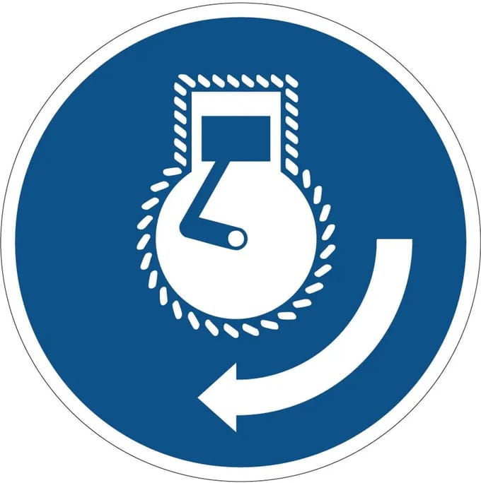 Motor starten gebodsbord - M038 | gecoat dibond materiaal | 10 cm