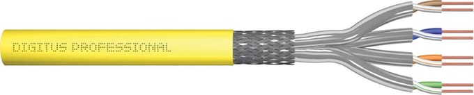 Digitus DK-1745-A-VH-5 netwerkkabel Geel 500 m Cat7a S/FTP (S-STP) Rond