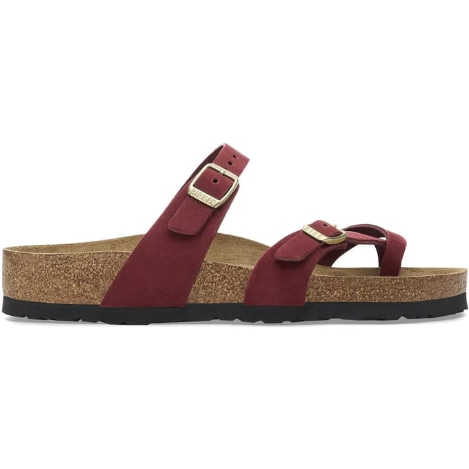 Vrouwenslippers Birkenstock Mayari Soft Footbed Nubuck Leather