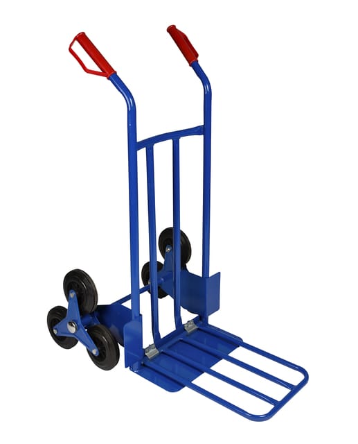 Toolland Trappensteekwagen, inklapbaar, staal, blauw, laadvermogen 150 kg