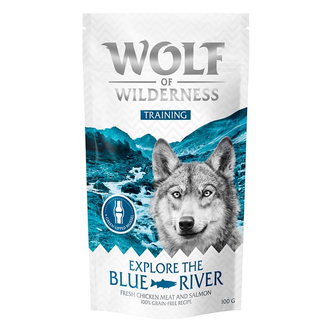 Wolf of Wilderness Training “Explore the Blue River" Kip & Zalm - 3 x 100 g