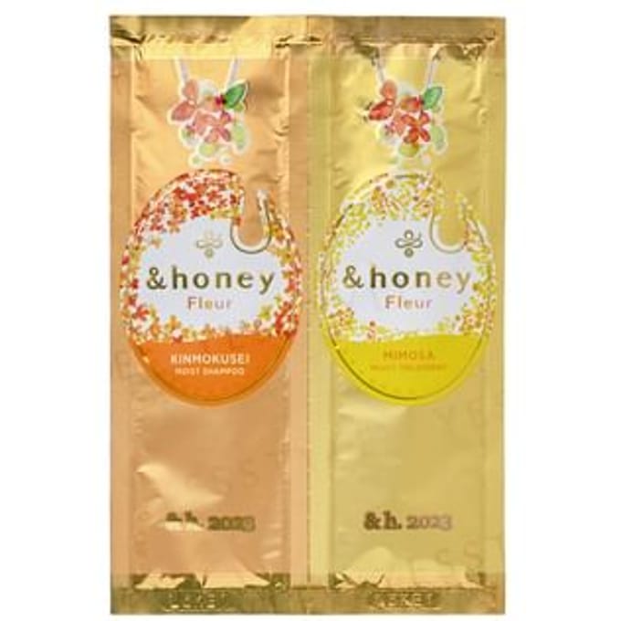 ViCREA - &honey Fleur Kinmokusei & Mimosa Moist Trial Set - Shampoo en Haarmasker Samples