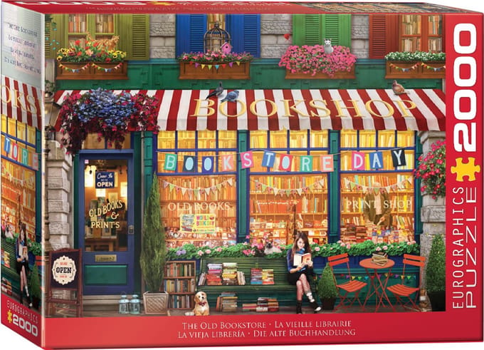 Eurographics - De Oude Boekwinkel [The Old Bookstore] - Artbeat Studio - 2000 stukjes 96×68cm (b×h) - Legpuzzel