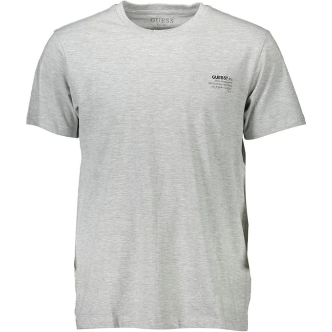 Guess Jeans Grigio Katoenen Heren T-Shirt