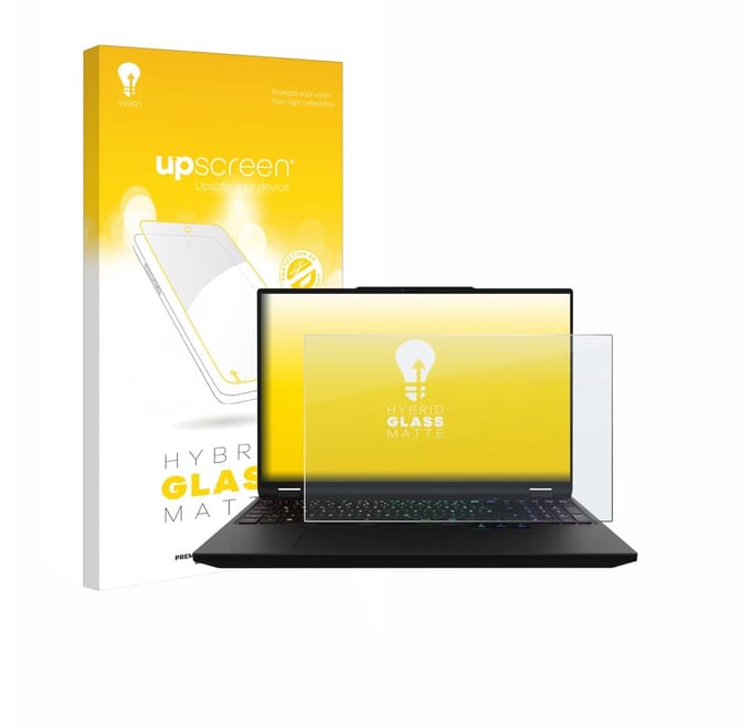 upscreen - Screenprotector voor XMG Apex 16 Max - Folie Beschermfolie Beschermglas matte