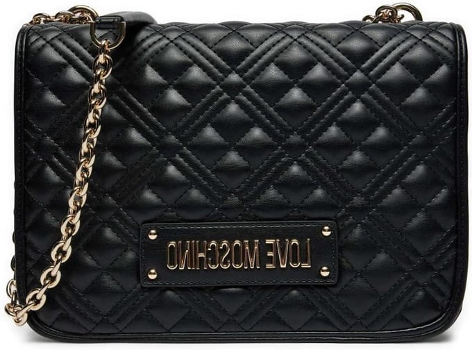 Dames Handtas - Schoudertas Tas - Dagelijks Gebruik - Gewatteerd Design - 26 x 19 cm - Zwart