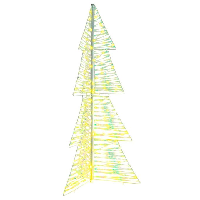 vidaXL Kerstboom 160 LED's Warmwit 150 cm PET