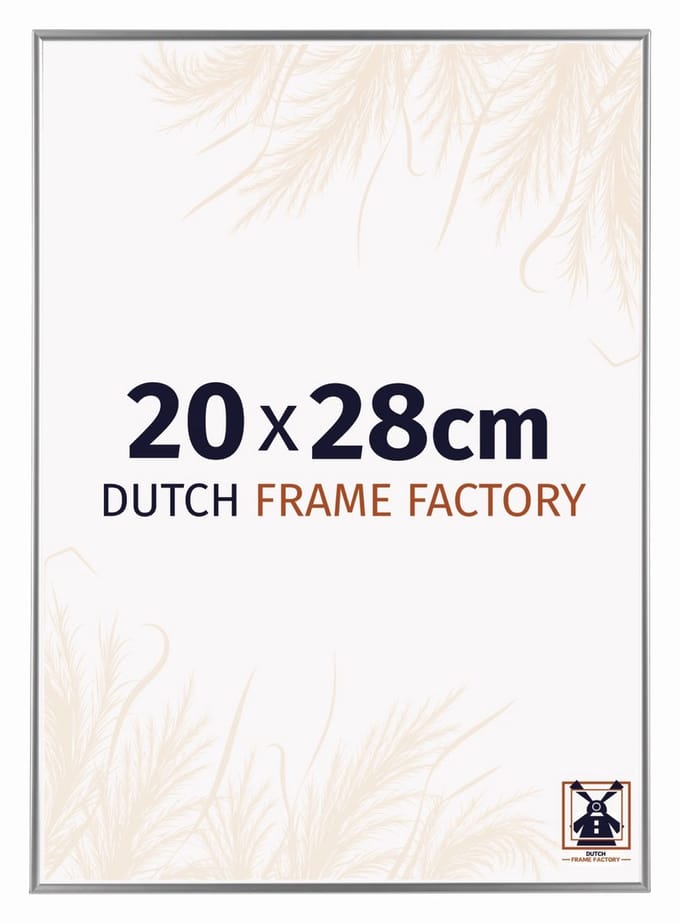 Fotolijst 20x28 cm - Kunststof - Zilver Hoogglans - Easy