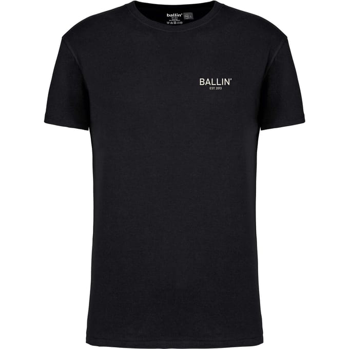 Heren Tee SS met Ballin Est. 2013 Backprint Bfts Shirt Print - Zwart - Maat M