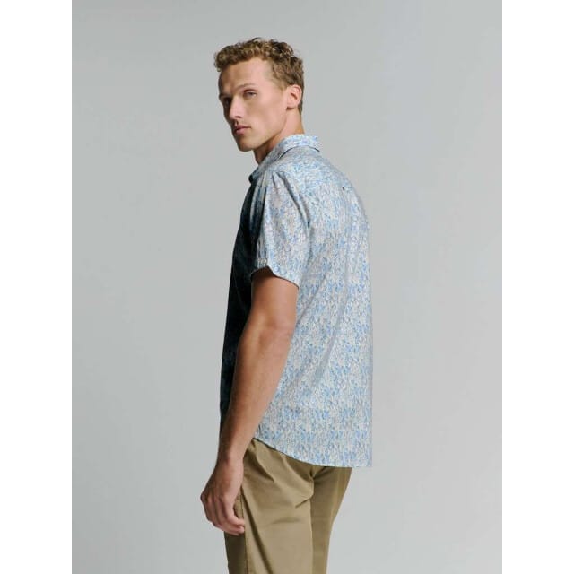 No Excess Shirt Short Sleeve Allover Printed Cloud Größe: M | Casual hemden Outlet | Herren