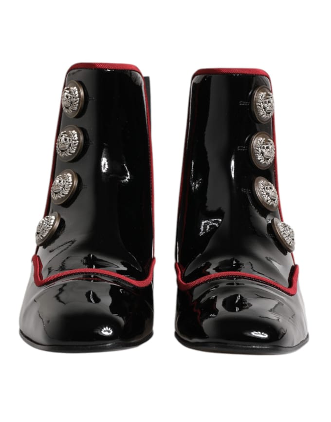 Dolce & Gabbana Zwarte Jackie Geknoopte Chelsea Boots Schoenen