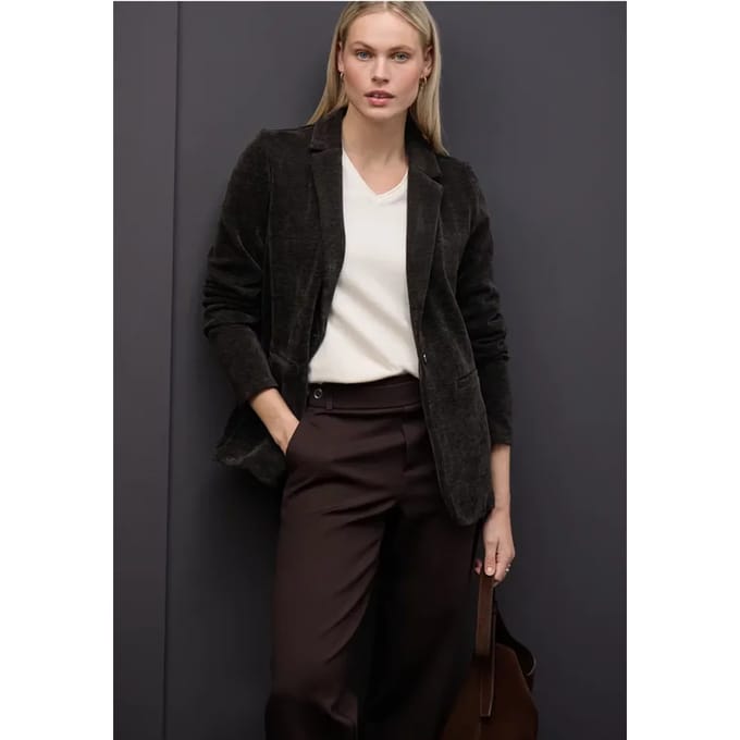 Chenille corduroy blazer