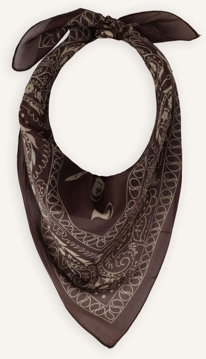Notre-V Astrid Large Sjaals Dames - Bruin - Maat ONESIZE