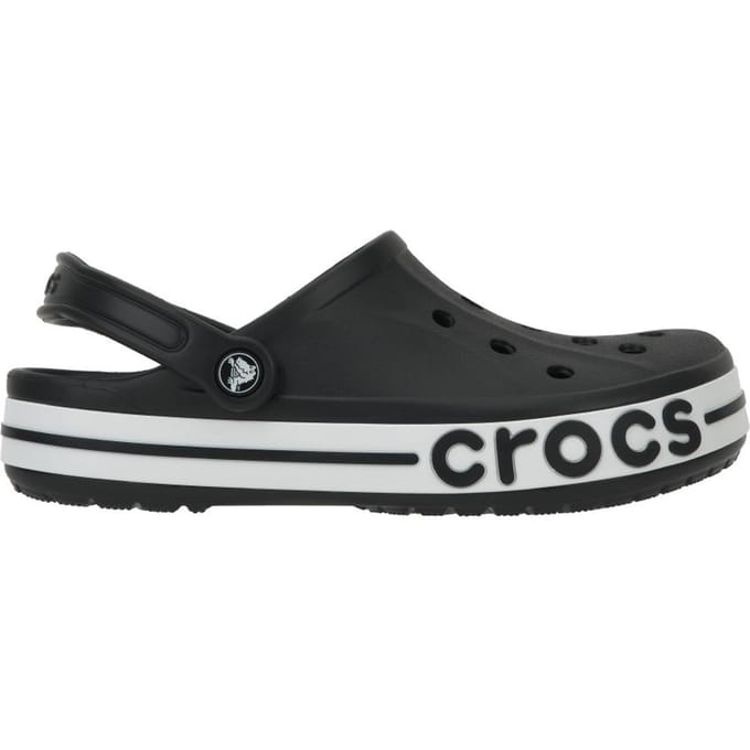 Crocs Bayaband Clog - Dames Klompen - Zwart/Wit - M4/W6 - Lichtgewicht