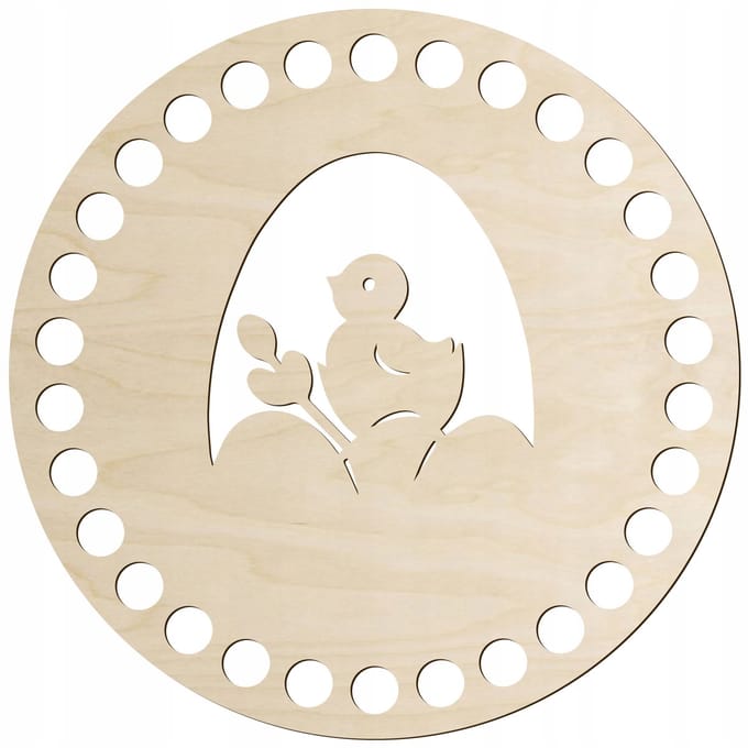 SMX Design - Basis voor Broodmand 20cm - Houten Onderkant - Rond - Glad