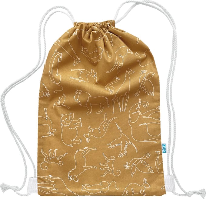 BINK Bedding Gymtas / Zwemtas Savanne 40 x 28 cm - kleuter - peuter