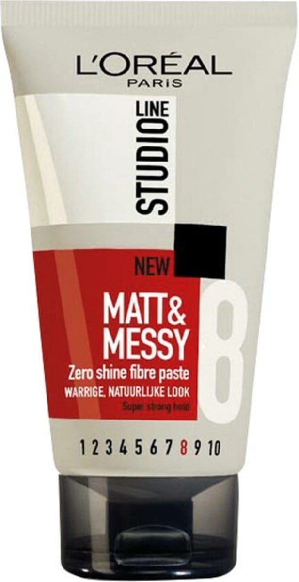 L'Oréal Paris Studio Line Matt & Messy - Fibre Paste Super Strong - 6 x 150 ml - Voordeelverpakking