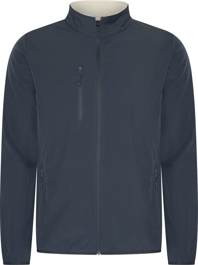 Mario Russo Softshell Jas Heren - Winterjas Heren - Jassen heren - Winddicht en waterafstotend - Navy - M
