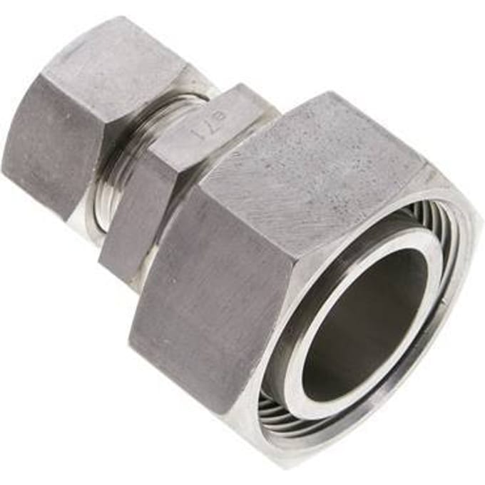 18L & 35L RVS Rechte Snijringkoppeling Draaidoorvoer 160bar ISO 8434-1