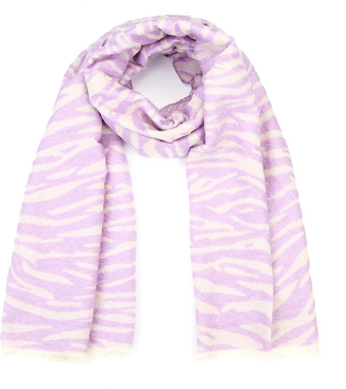 Bijoutheek Sjaal (Fashion) zebra (80x180cm) Lila