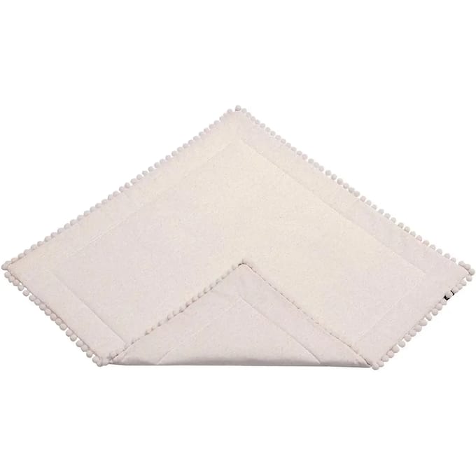 Tipi tapijt met pompons Yellow Tipi
