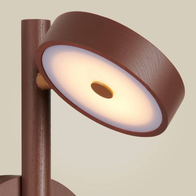 GOOD&MOJO Wandlamp Okinawa - Bruin - Ø20x33cm - Binnen Modern