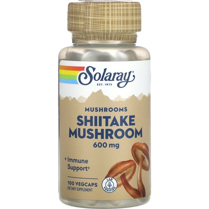 Paddenstoelen, Shiitake, 600mg, 100 Plantaardige Capsules