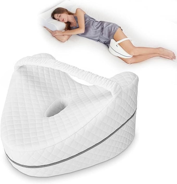 GTB® Beenkussen Rugslaper - Wigkussen - Beenkussen - Wit - 26cm x 28cm x 17cm