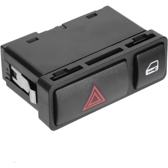 Gevarenlicht Schakelaar Deurvergrendeling 61318368920 Geschikt voor E46 3 Serie black