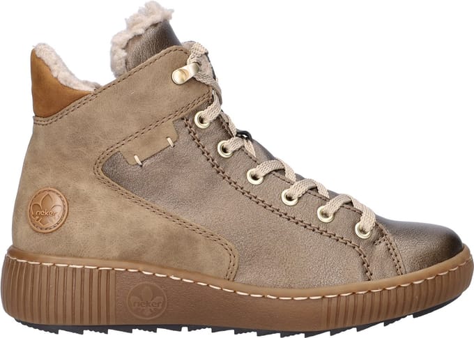 Rieker dames veterboot - Brons - Maat 42