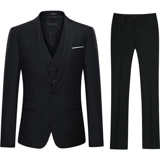 Marron premium kwaliteit slim-fit 3-delig pak