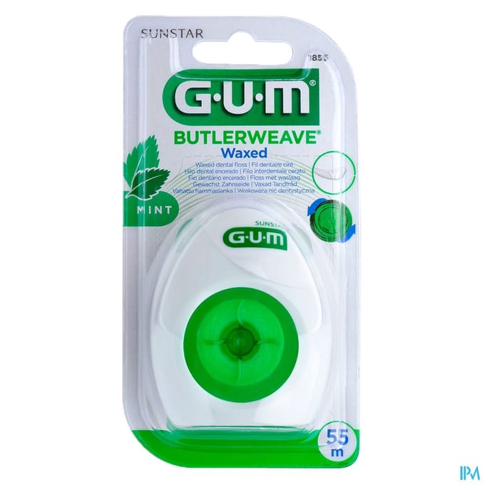 Gum Butterweave Waxed Mint - 55 m - Flosdraad