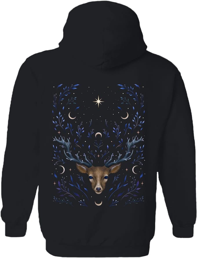 Hert Deer Dream The Coloured House Hoodie M