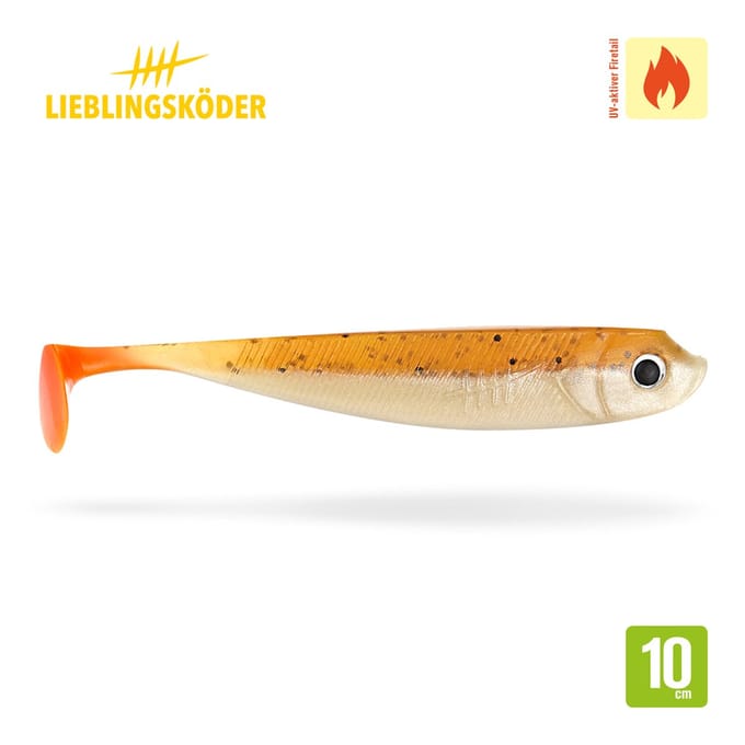 Lieblingsköder Shad 10cm Whisky Orange 10cm Whisky Orange - PROMO
