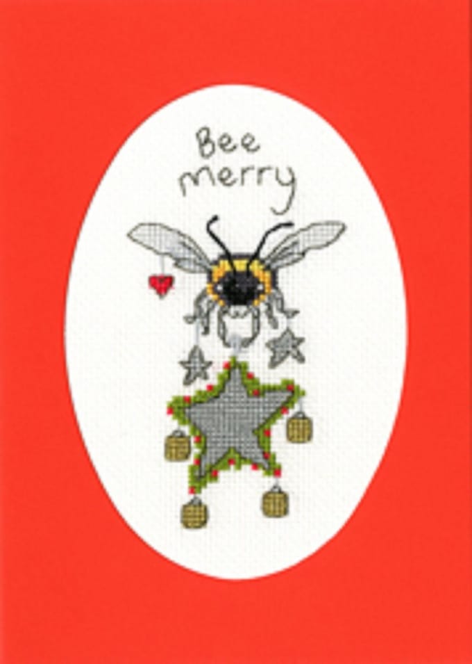 Bothy Threads Kerstkaart borduren telwerk