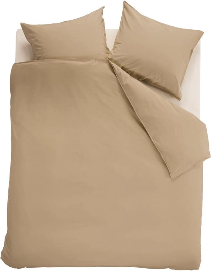 Beddinghouse Organic Basic dekbedovertrek - Lits-Jumeaux XL - 260x200/220 - Goud