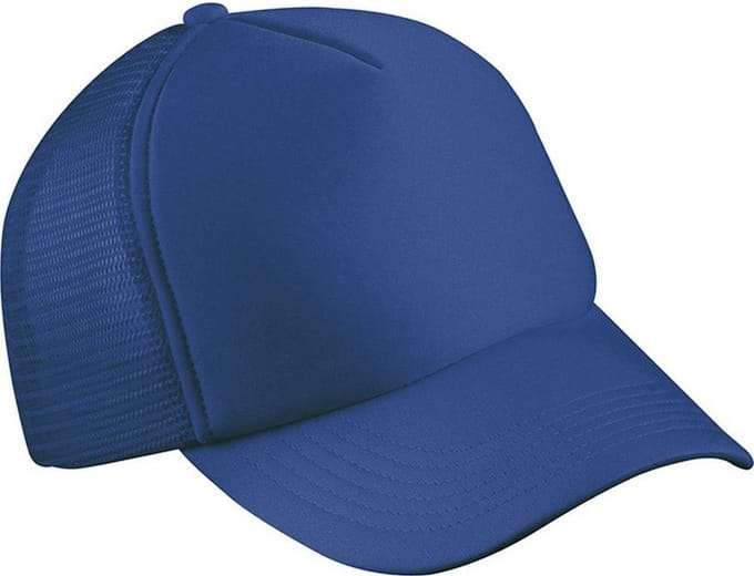 Myrtle Beach Volwassenen Unisex 5 Panel Polyester Mesh Cap (Koningsblauw)