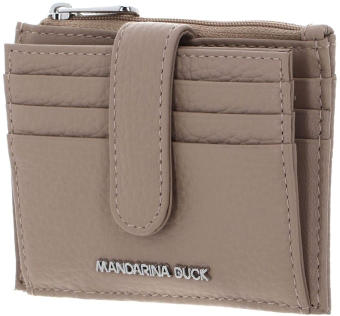 MANDARINA DUCK Leren kaarthoes Mellow Leather Card Case Warm Taupe beige