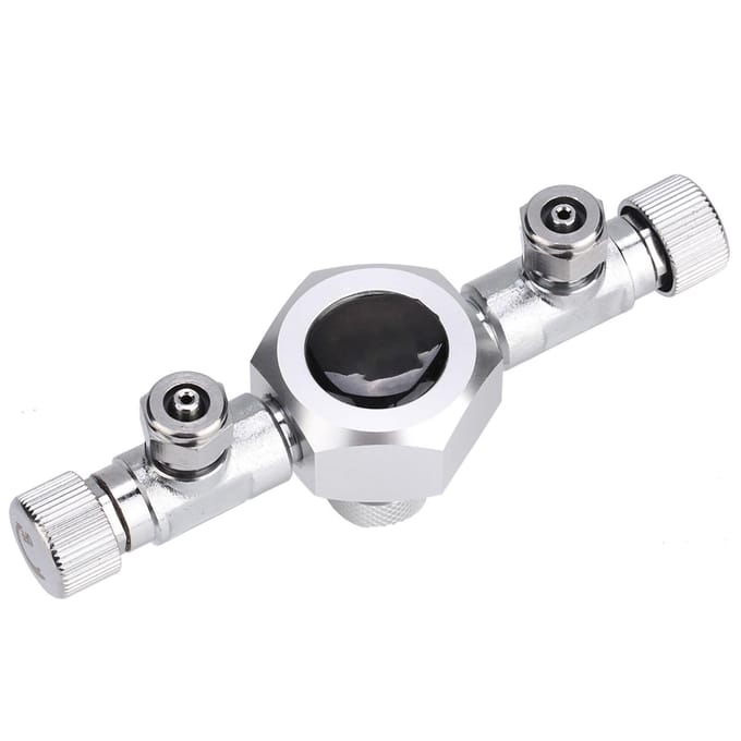 Multi-Way Verdeeler Aquarium Regulator CO2 Splitter Ventiel Aquarium(2 Manieren) white