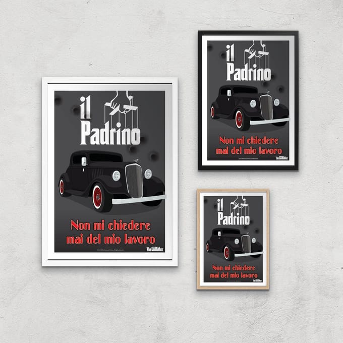 The Godfather Il Padrino Giclee Art Print - A3 - White Hanger